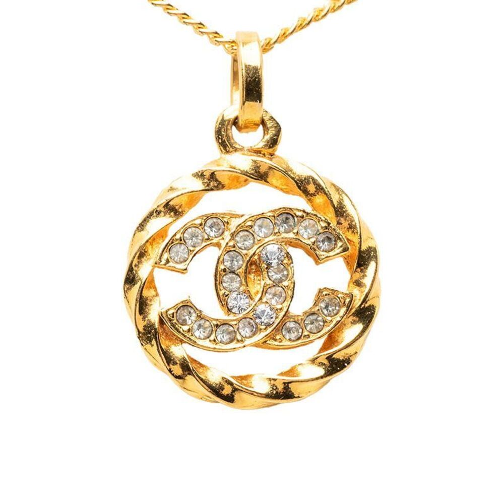 Chanel Coco Mark Rhinestone Necklace